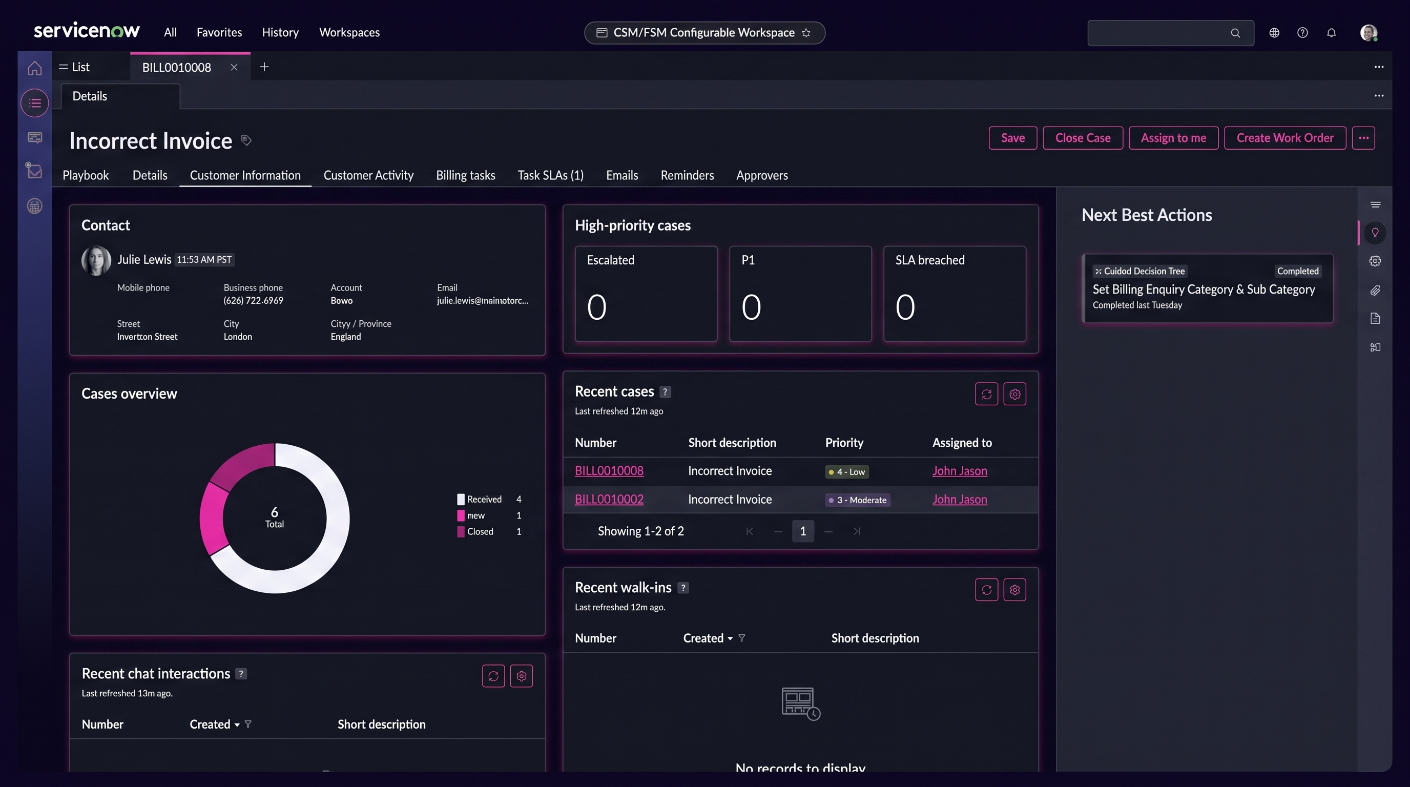 ServiceNow Customer Service Management (CSM)